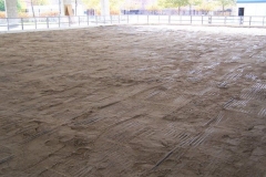 The Headwaters Park Ice Rink set up