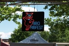 BBQ Ribfest neon sign