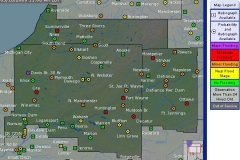 Regional view of flooding