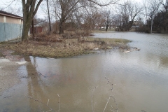 Flooding on the west end of Fairmount Place