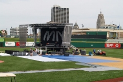 Mercy Me Concert set up