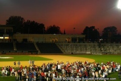 Sunset over Parkview Field