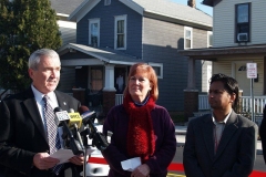 Mayor Tom Henry, Judi Wire and Shan Gunawardena