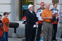 Mayor Tom Henry and Komets Coach Al Sims