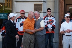 Komets Coach Al Sims and Hall of Famer Len Thornson