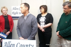 Cathie Humbarger, Marlin Stutzman, Abby Johnson and Congressman Mark Souder