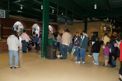 Fans waiting for autographs