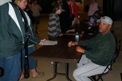 TinCaps Manager Jose Flores signs autographs