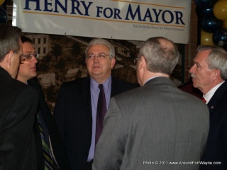 Tim Pape and Mayor Tom Henry