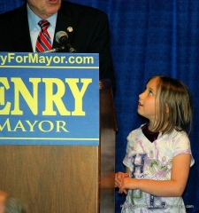One of Mayor Tom Henry's grandchildren
