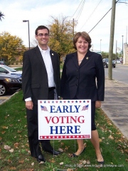 Zach Bonahoom and Paula Hughes