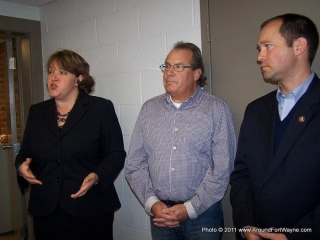 Paula Hughes, Bob Schenkel and Congressman Stutzman