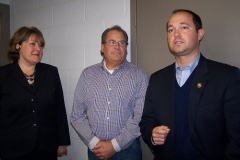 Paula Hughes, Bob Schenkel and Congressman Stutzman