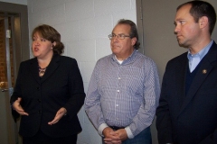 Paula Hughes, Bob Schenkel and Congressman Stutzman