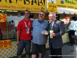 2011/07/08: Adam Ehle, Jack Hammer and Mayor Tom Henry