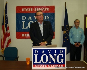 Indiana State Senator David Long and Mitch Harper
