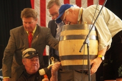 Tapping the keg