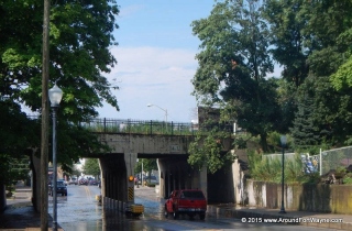 2015/08/10: Broadway underpass flooded