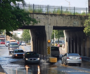 2015/08/10: Broadway underpass flooded