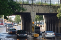 2015/08/10: Broadway underpass flooded