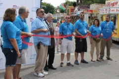 Jack Hammer, Mayor Tom Henry, and TRF Board