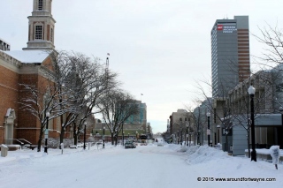 Looking east on Wayne Street