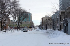 Looking east on Wayne Street