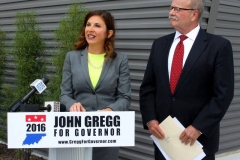 Christina Hale and John Gregg