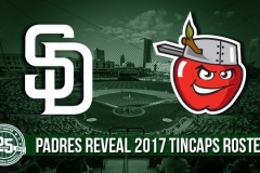 Padres reveals 2017 TinCaps roster