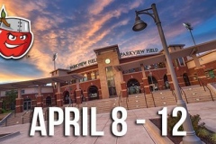 TinCaps Homestand: April 8th to 12th.