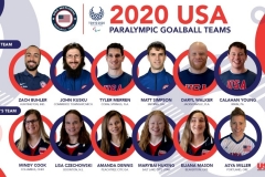 2020 USA Mens and Womens Paralympic Goalball Teams