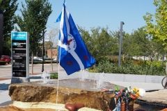 Fort Wayne flag on a decorated bike