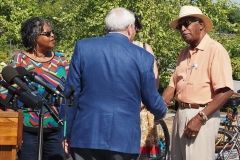 Fort Wayne Mayor Tom Henry greets participants