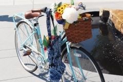 Fort Wayne flag on a decorated bike