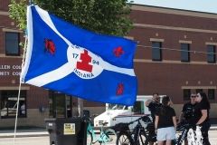 Fort Wayne flag on a decorated bike