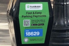 Parking meter in downtown Fort Wayne