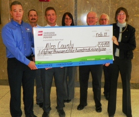 I&M check presentation to Allen County Commissioners