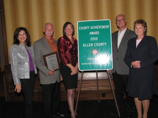 County officials accept award at the Association of Indiana Counties’ Annual Conference