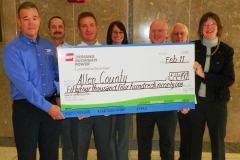 I&M check presentation to Allen County Commissioners