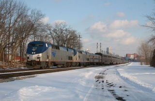 Amtrak leaving Fort Wayne