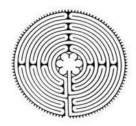 Drawing of a Chartres Style Labyrinth