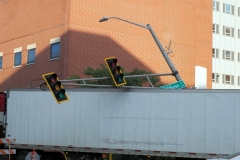 Downtown truck accident