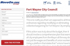 Collective bargaining petition