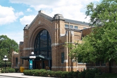 The northwest corner of the Baker Street Train Station