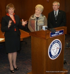 2011/03/30: Beth Malloy, Sandy Kennedy and Mayor Tom Henry