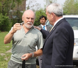 Chuck Kiess and Mayor Tom Henry