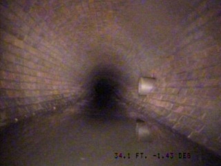 Brick-lined sewer