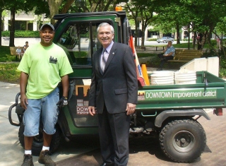 Downtown Larry and Mayor Tom Henry