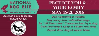 2016 National Dog Bite Prevention Week