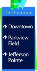 Wayfinding sign sample